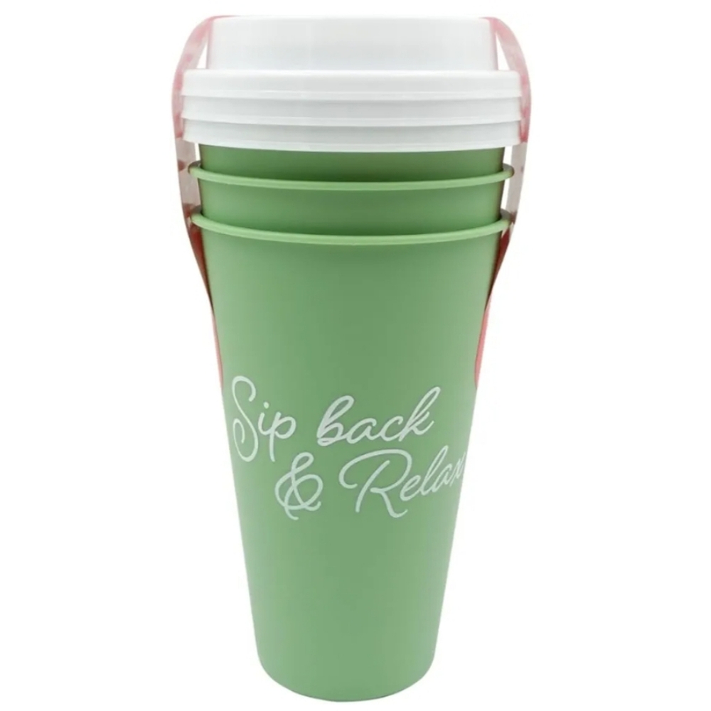 Reusable Cups 'Sip Back & Relax'
